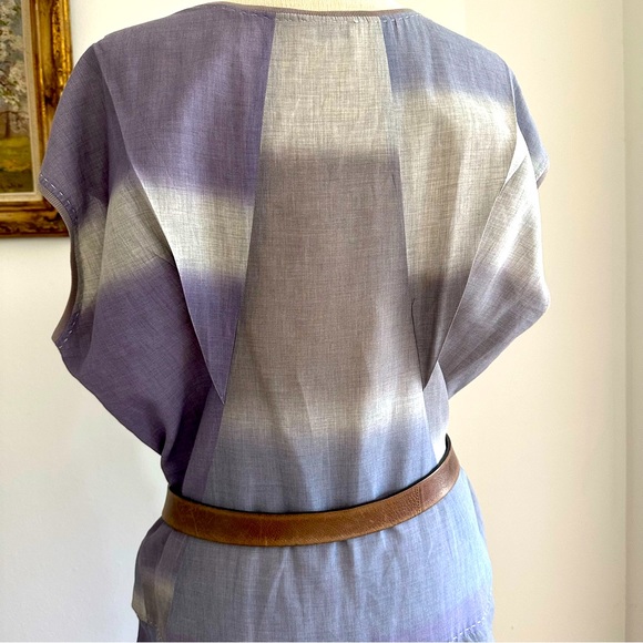 Italian Gunex Ombré Dress (Gunex manufacturers Brunello Cucinelli) fab fabric! - Picture 12 of 13